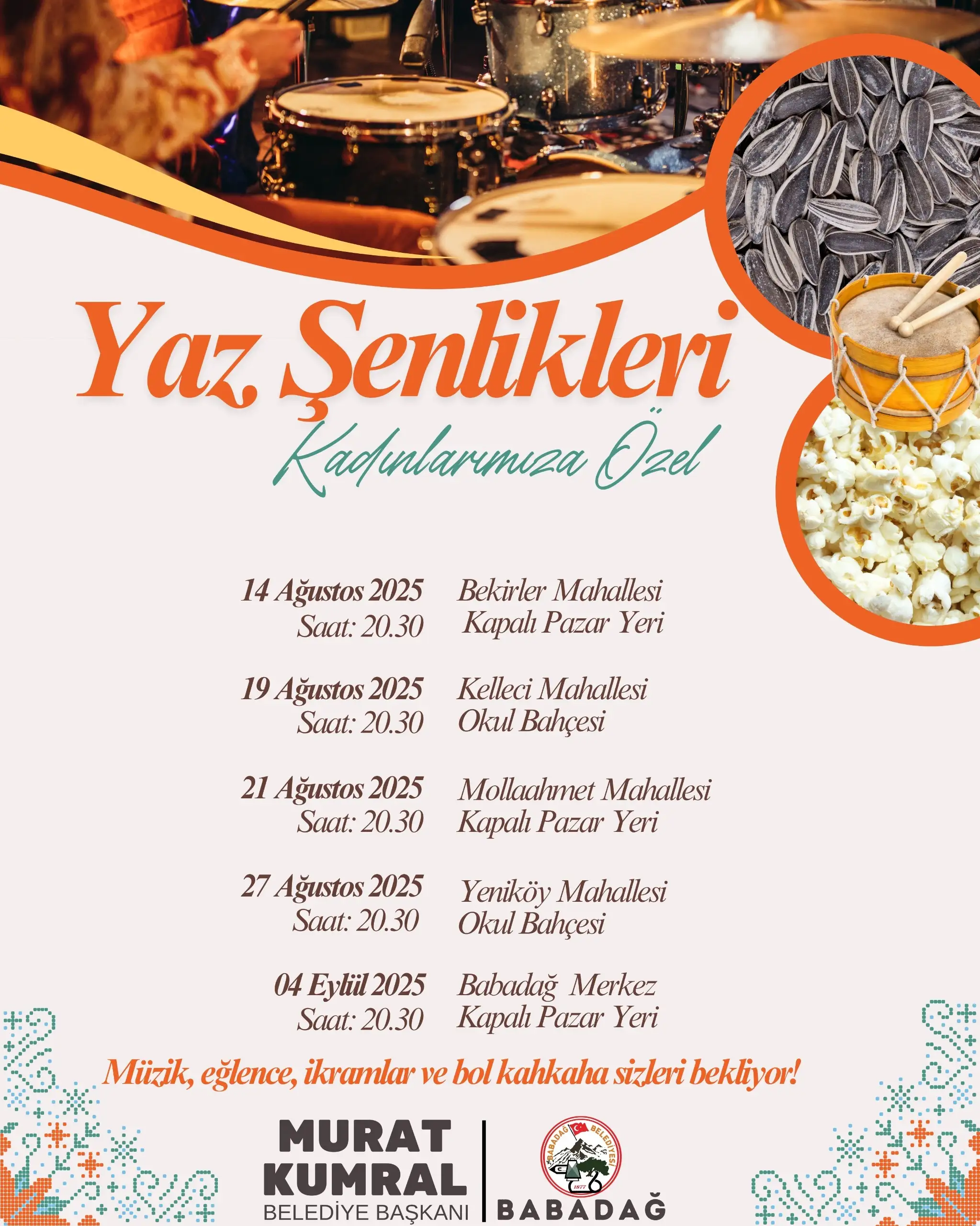 BABADAĞ BELEDİYESİ'NDEN KADINLARA ÖZEL YAZ ŞENLİKLERİ BAŞLIYOR! ????
